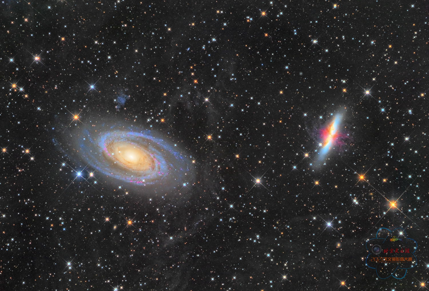 m81和m82的星系大战